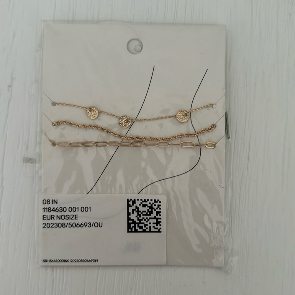 Set of 3 anklets